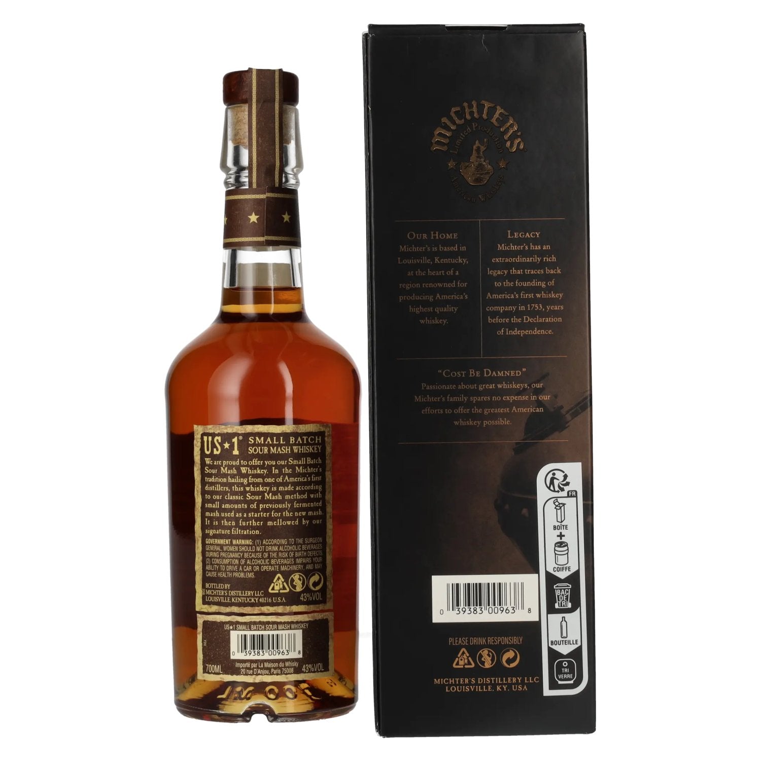 Michter's US*1 Small Batch Original Sour Mash Whiskey 43% Vol. 0,7l in Geschenkbox