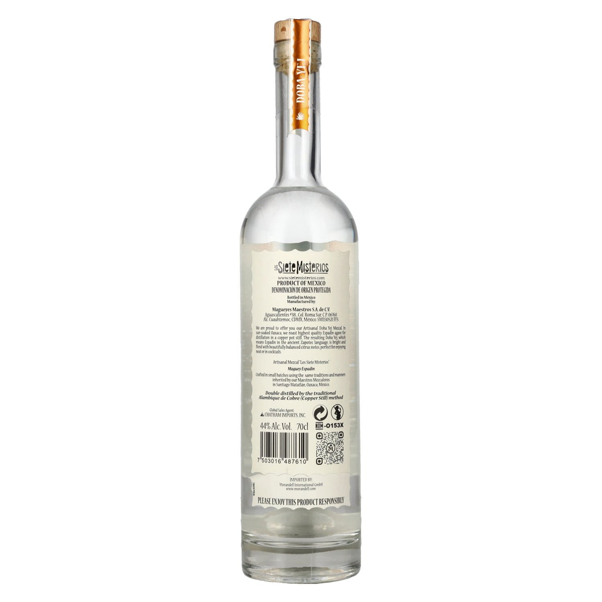 Siete Misterios DOBA-YEJ Artisanal Mezcal DOP 2024 44% vol. 0.7 l