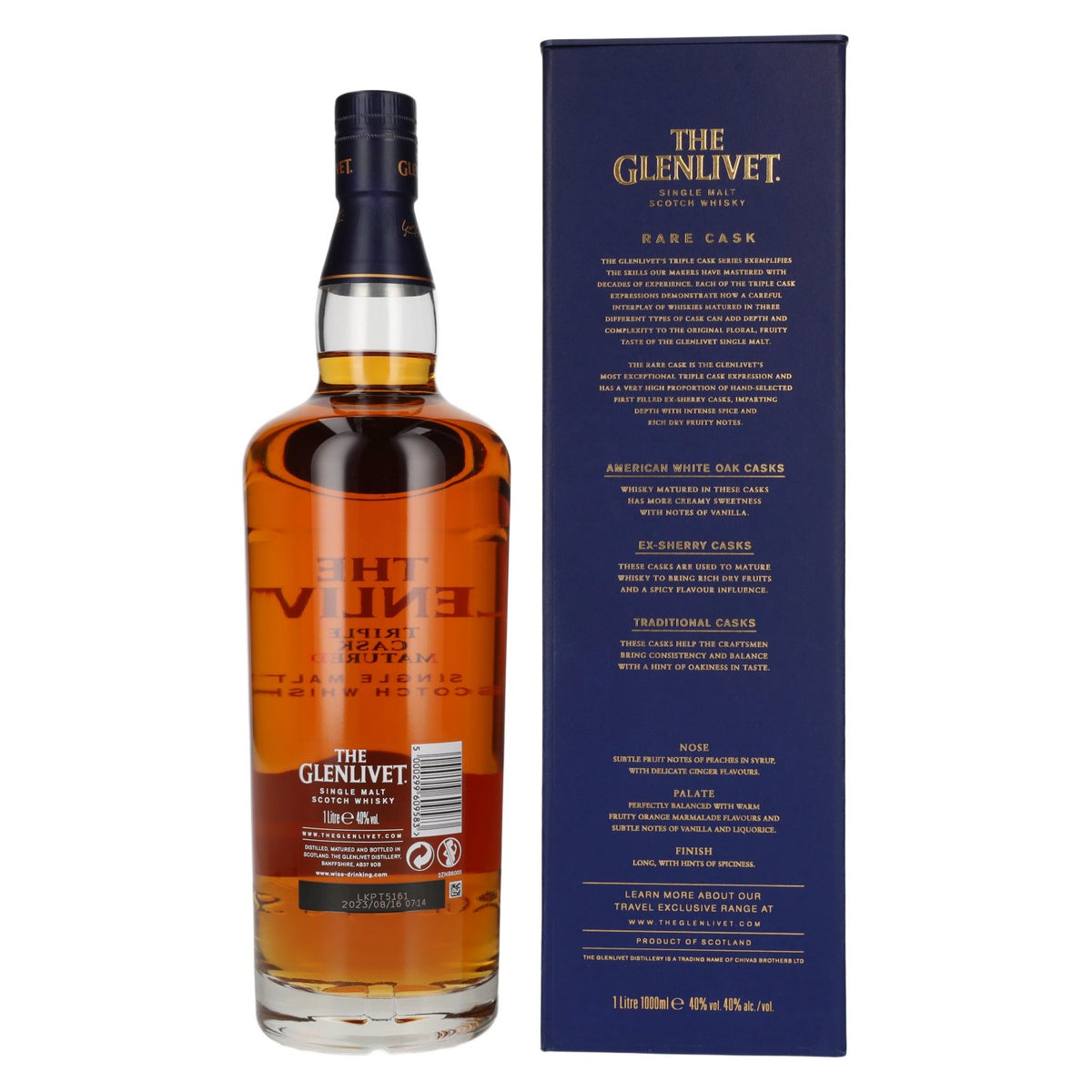 The Glenlivet RARE CASK Small Batch No. 9378/018 40% vol. 1 litre in a gift box