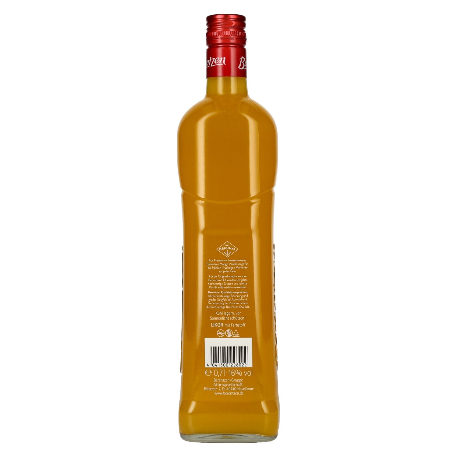 Berentzen Mango Vanilla Liqueur 16% Vol. 0.7l