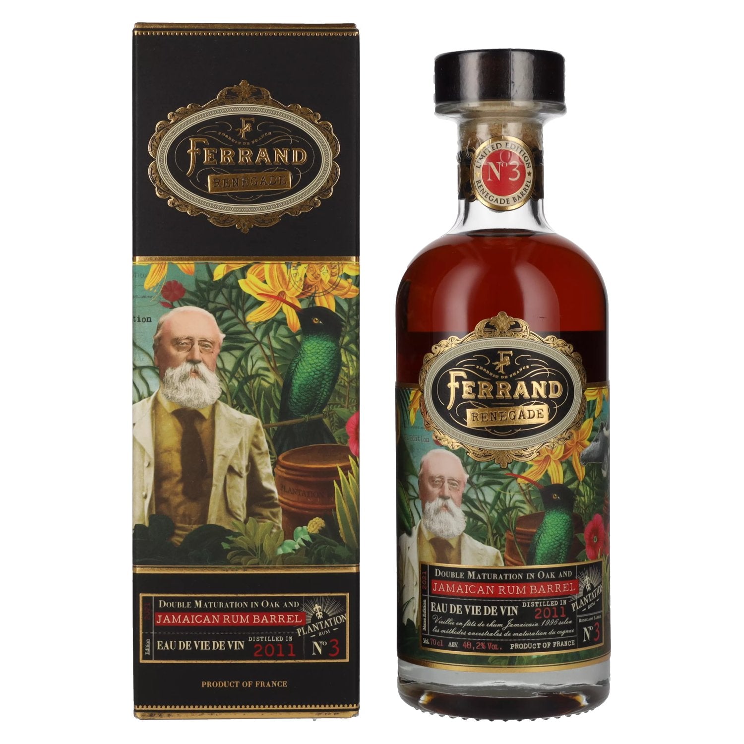 Ferrand RENEGADE BARREL N°3 Eau de Vie de Vin 48.2% Vol. 0.7l in gift box