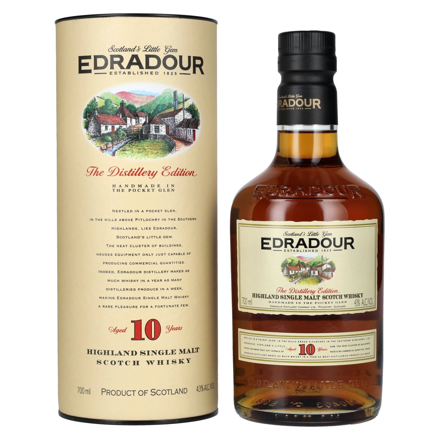 Edradour 10 Years Old 43% Vol. 0.7l in gift box