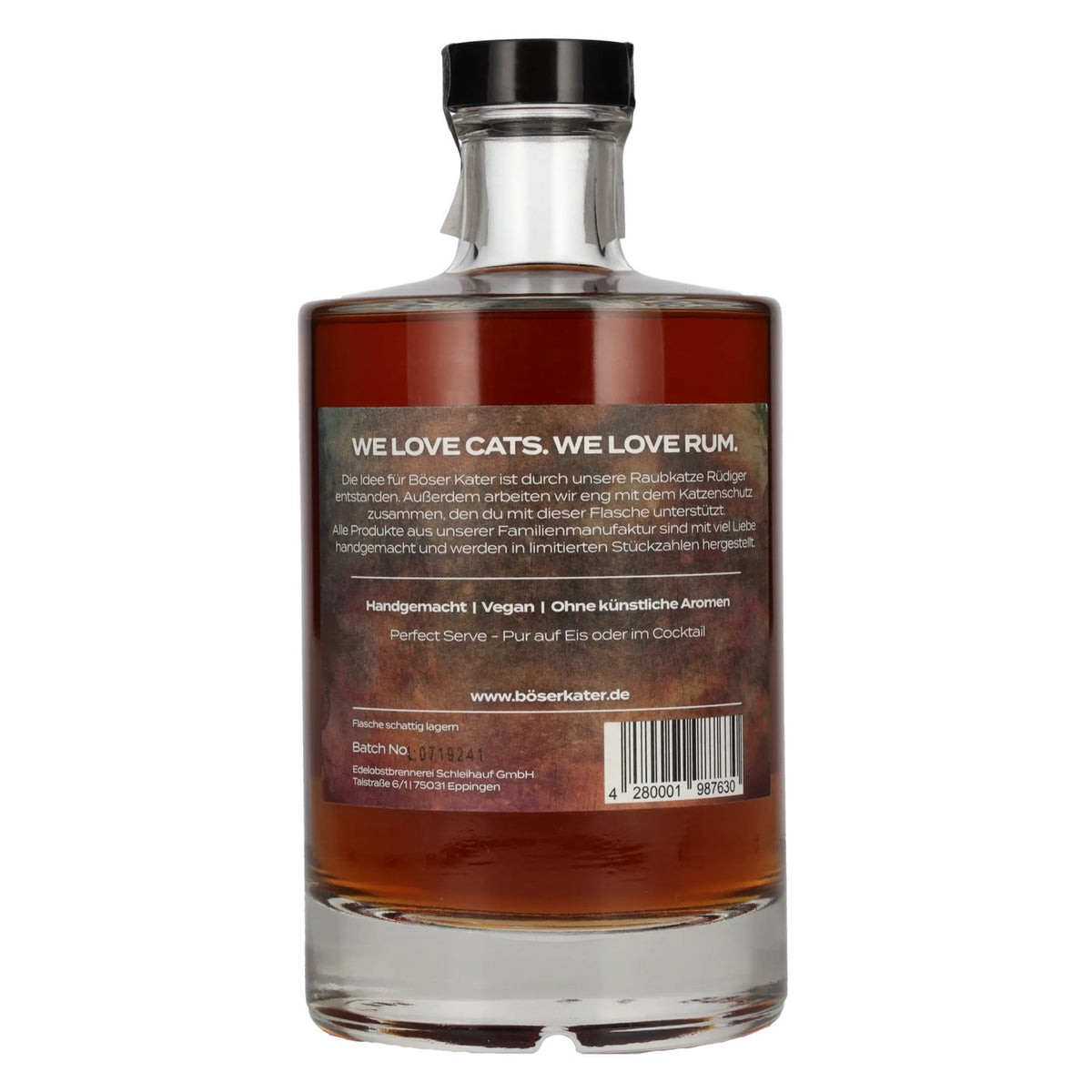 Böser Kater RUMbazamba Caramel Toffee Spirit Drink 40% ABV 0.5l