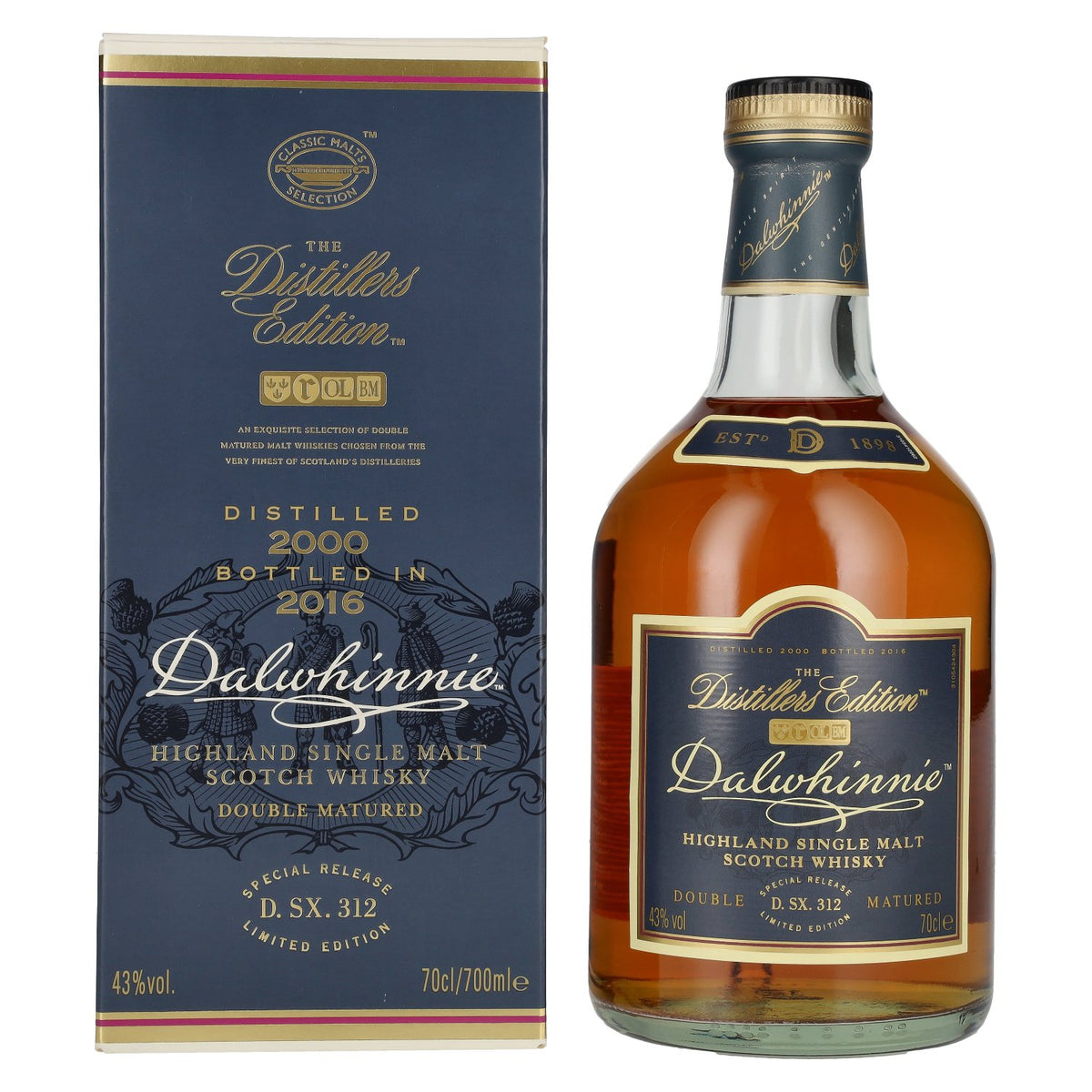Dalwhinnie The Distillers Edition Double Matured 2000 43% Vol. 0,7l in Geschenkbox