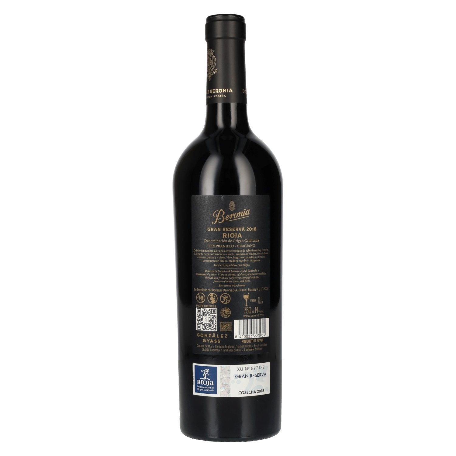 Beronia Gran Reserva Rioja DOC 2018 14% Vol. 0,75l