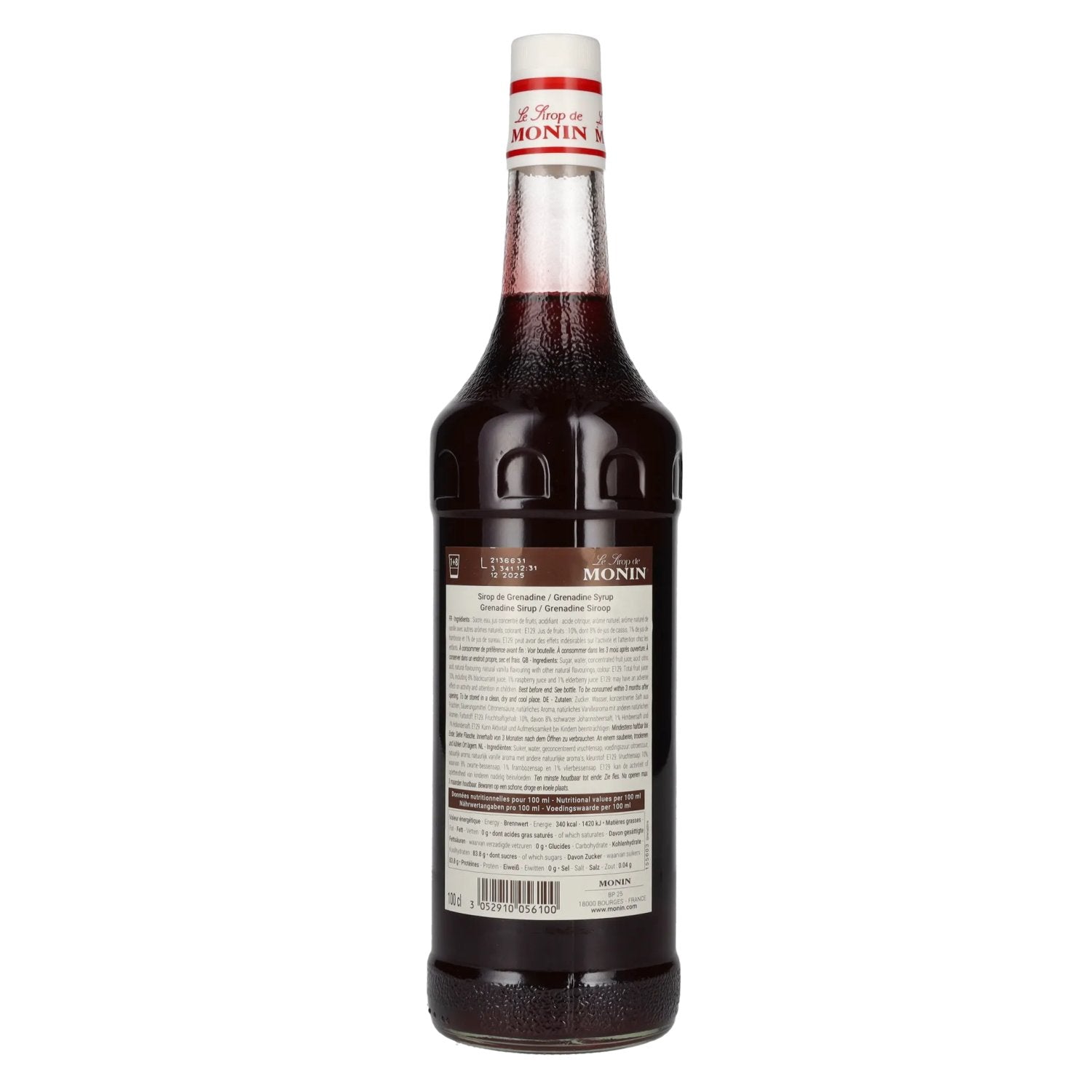Monin Grenadine Syrup 1L PET