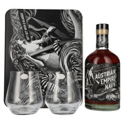 Austrian Empire Navy RESERVA 1863 Spirit Drink 40% Vol. 0,7l in Geschenkbox mit 2 Gläser
