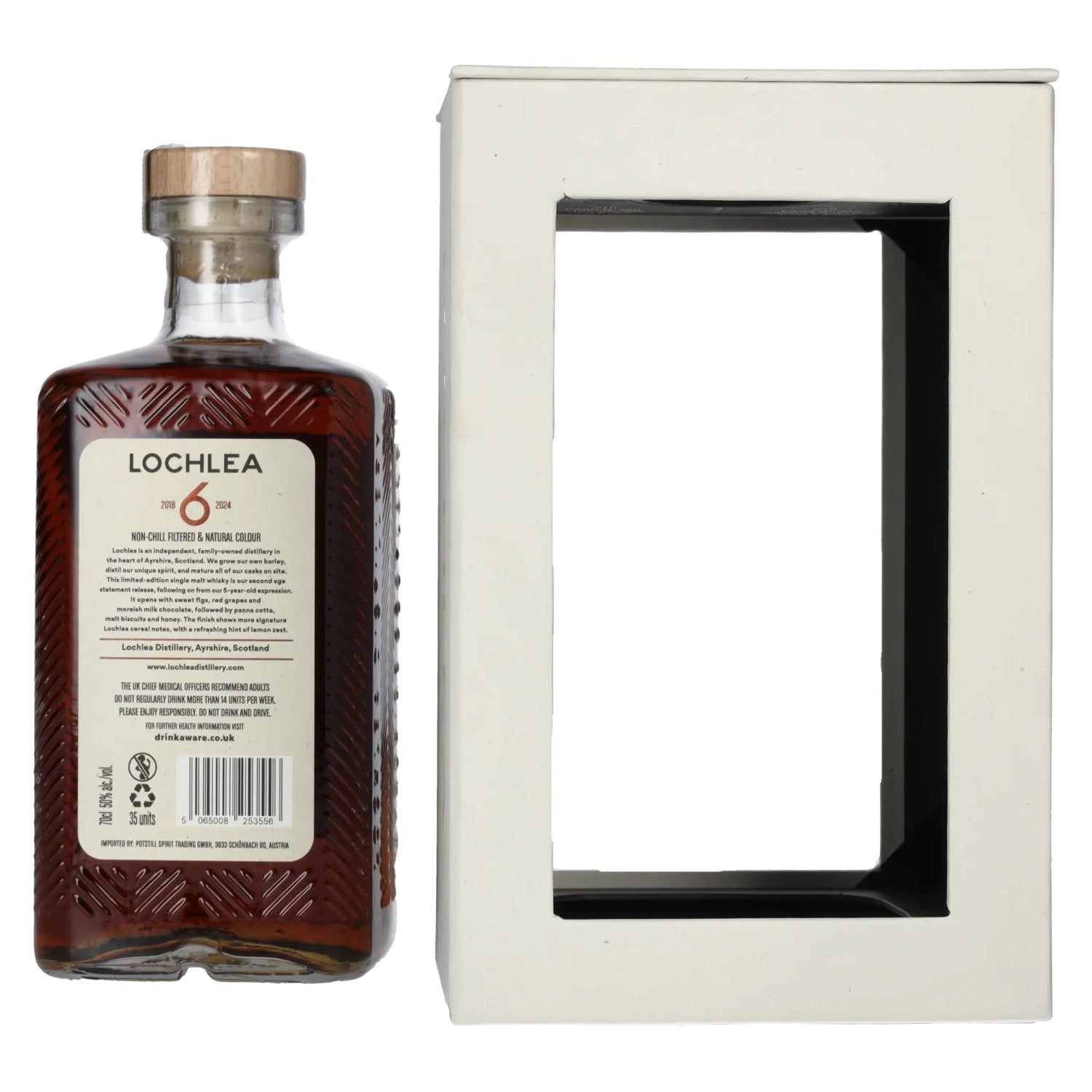 Lochlea 6 Years Old Single Malt Scotch Whisky 2018/2024 50% Vol. 0.7L in Gift Box