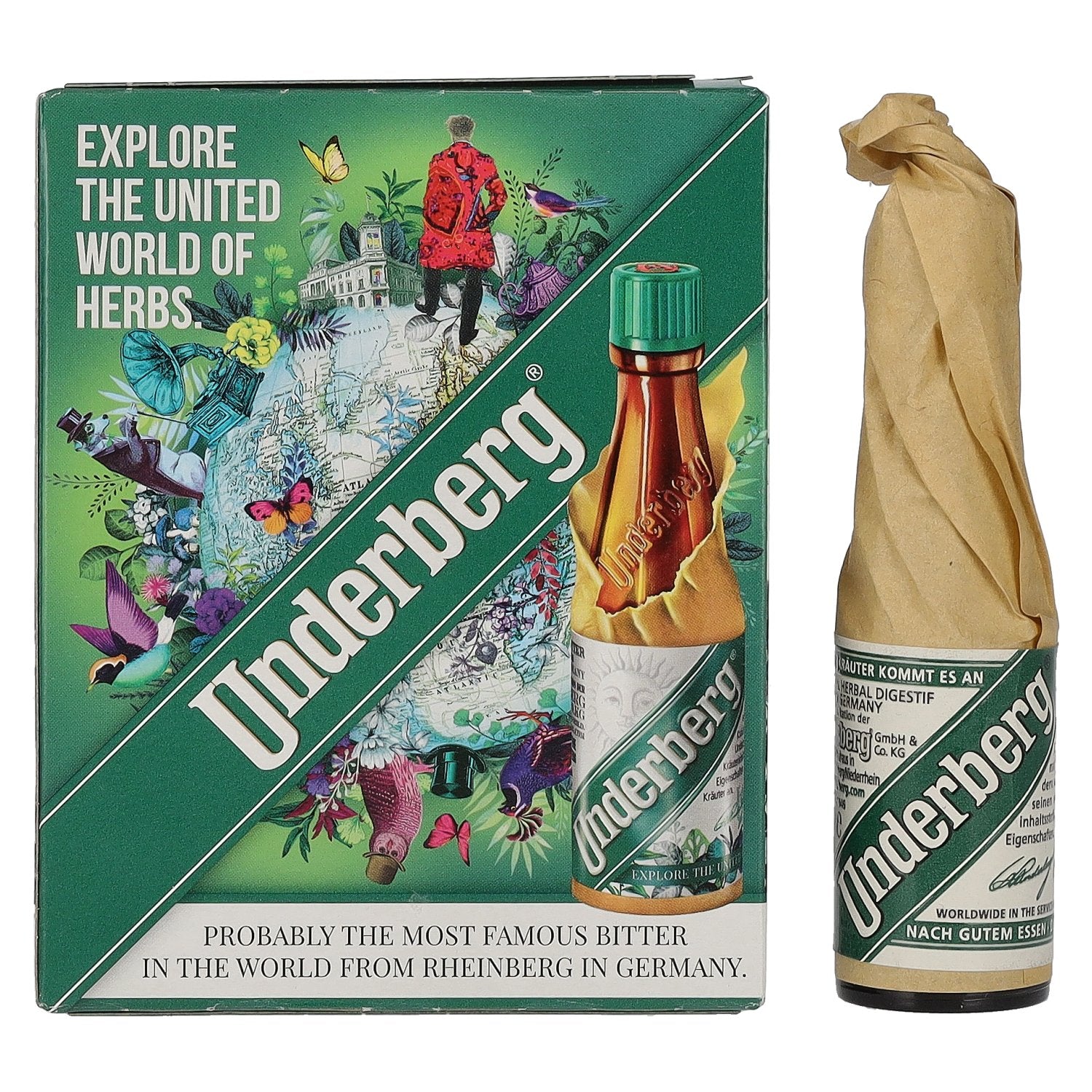 Underberg Natural Herbal Digestif 44% Vol. 3x0.02l