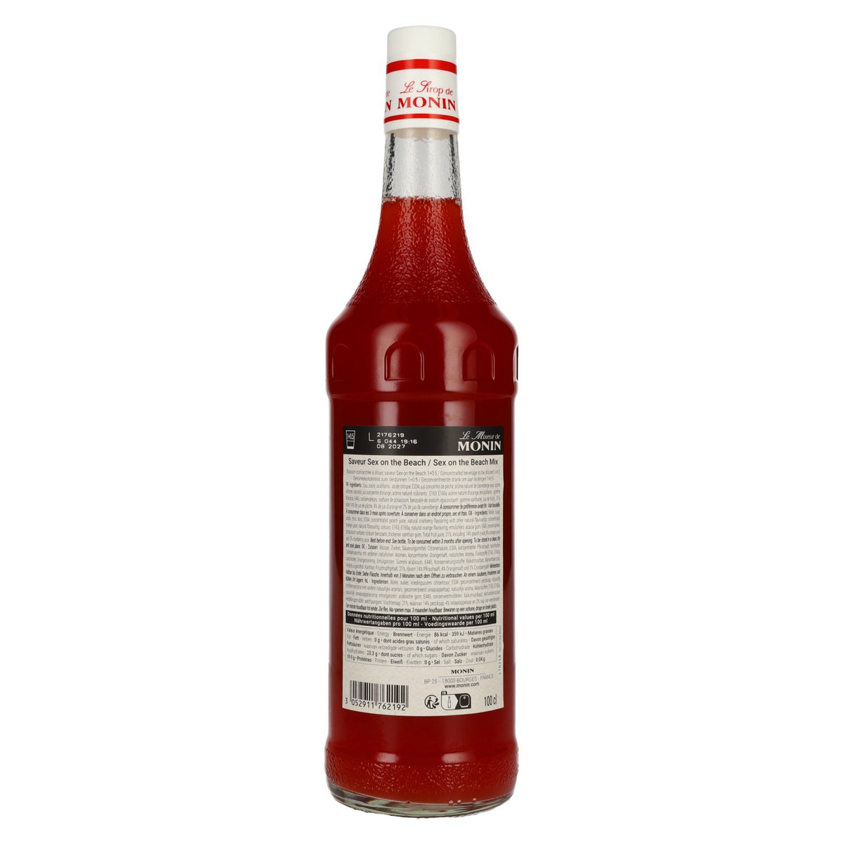 Le Mixeur de Monin SEX ON THE BEACH MIX Cocktail Mixers 1l