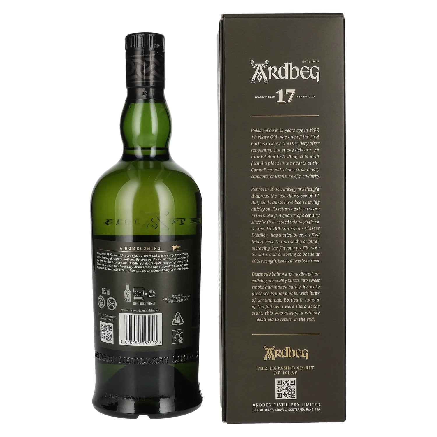 Ardbeg 17 Years Old The Ultimate Committee Exclusive Islay Single Malt 40% Vol. 0,7l in Geschenkbox