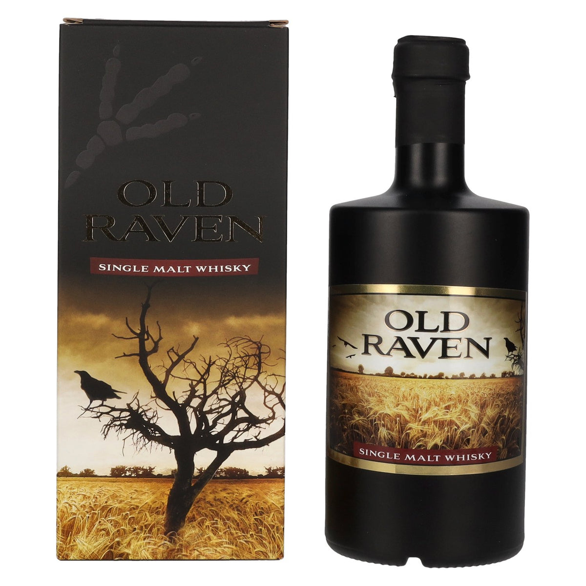 Old Raven Triple Distilled Single Malt Whisky 40% Vol. 0.5l in gift box
