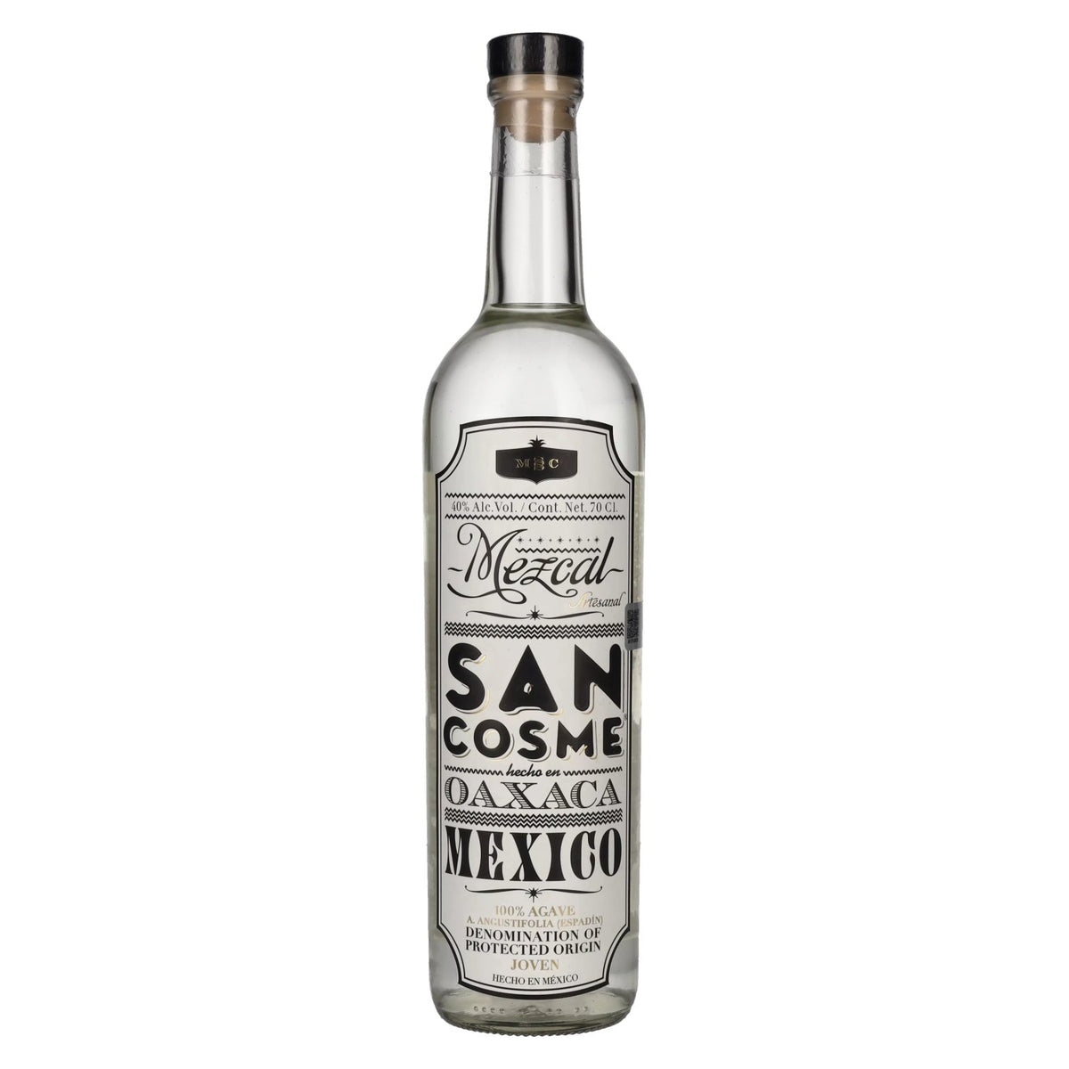 San Cosme Oaxaca Mexico Mezcal Joven 100% Agave 40% Vol. 0.7l