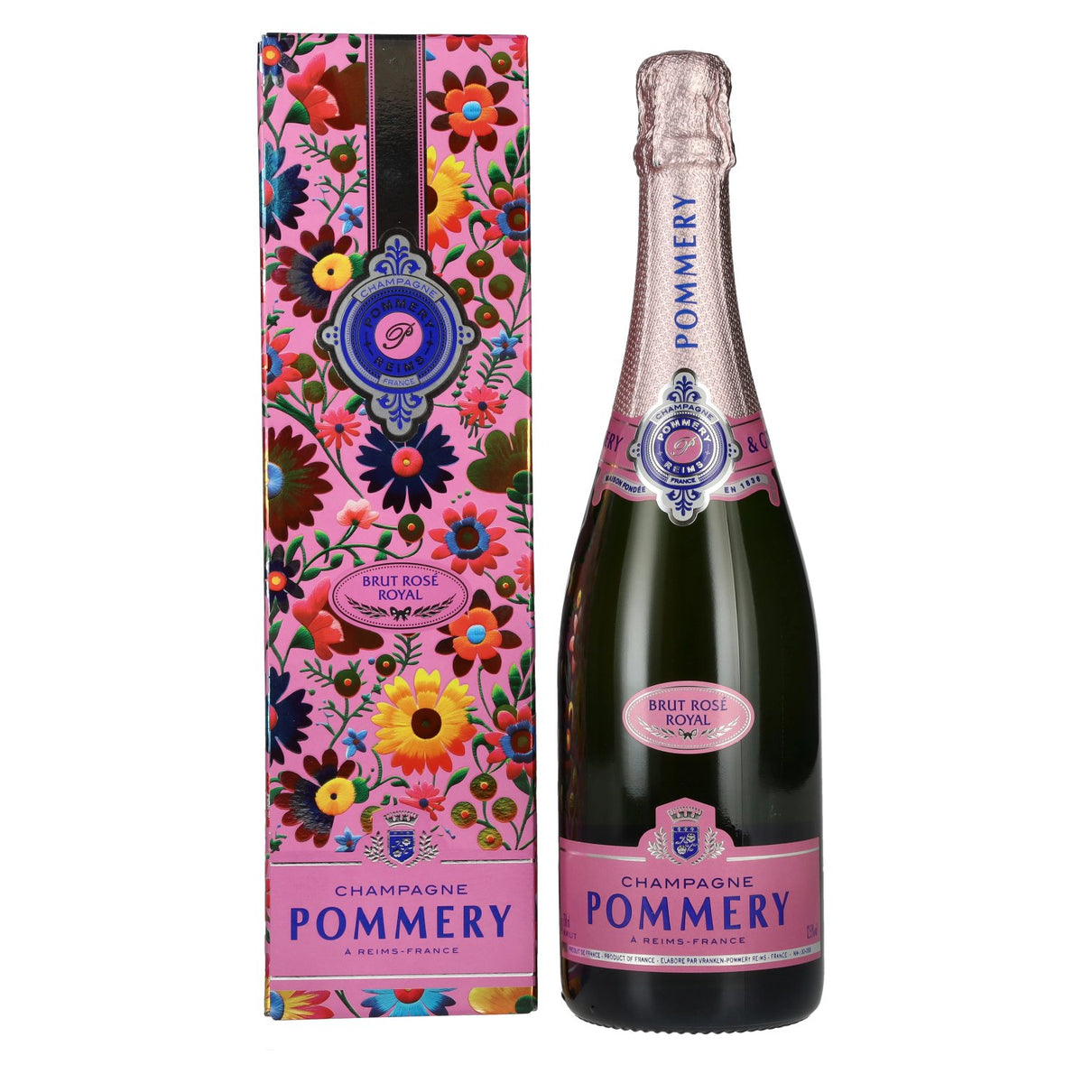 Pommery Brut Rosé Champagne 12.5% Vol. 0.75L in gift box