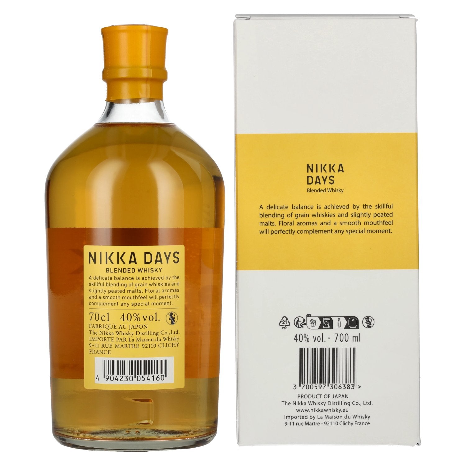 Nikka DAYS Smooth & Delicate Blended Whisky 40% Vol. 0,7l in Geschenkbox