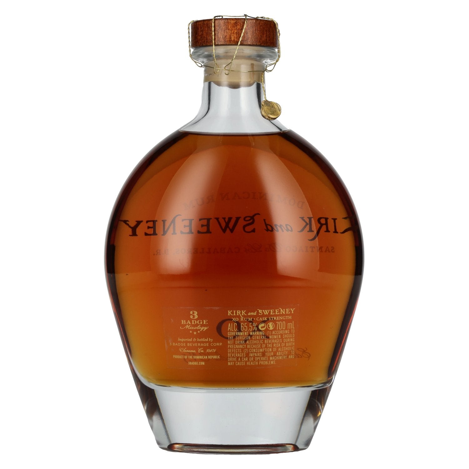 Kirk and Sweeney XO Dominican Rum Limited Edition No. 5 Organic 65.5% Vol. 0.7L in gift box