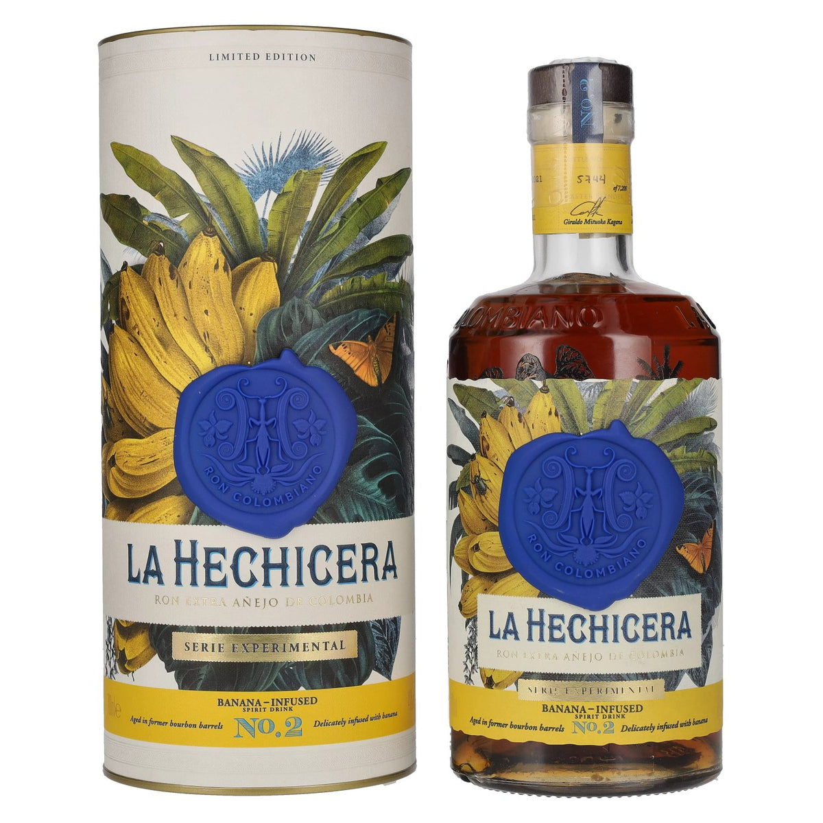 La Hechicera EXPERIMENTAL SERIES No. 2 BANANA-INFUSED 41% Vol. 0.7l in gift box