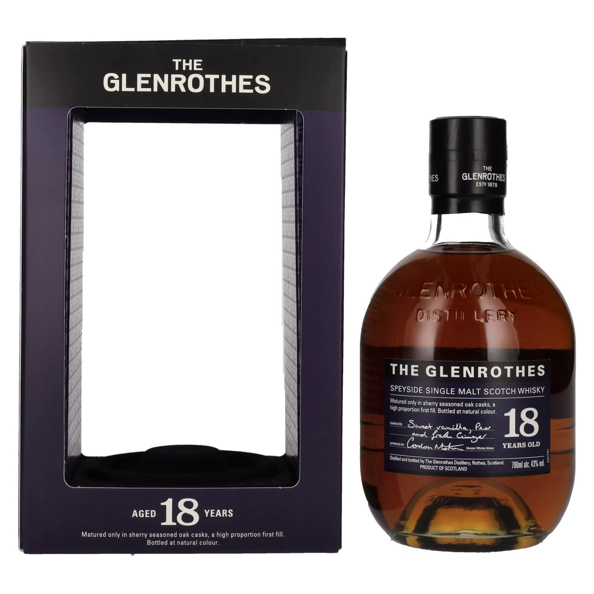The Glenrothes 18 Years Old Speyside Single Malt 43% Vol. 0,7l in Geschenkbox