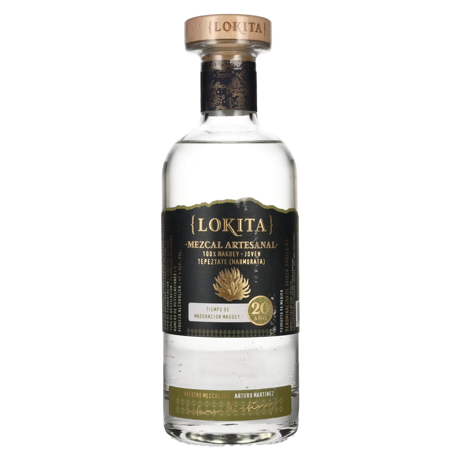 Lokita 20 Años 100% Maguey Mezcal Artesanal 47% Vol. 0.7l