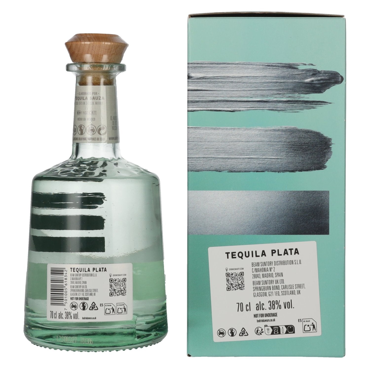 Tres Generaciones Tequila Plata 100% Blue Agave 38% Vol. 0.7l in gift box