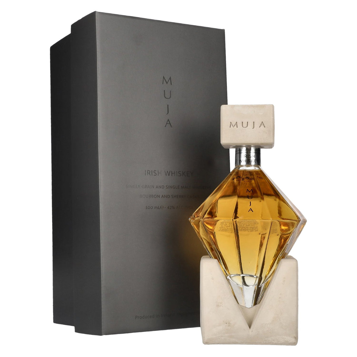 Muja Single Grain Irish Whiskey 42% Vol. 0,5l in Geschenkbox