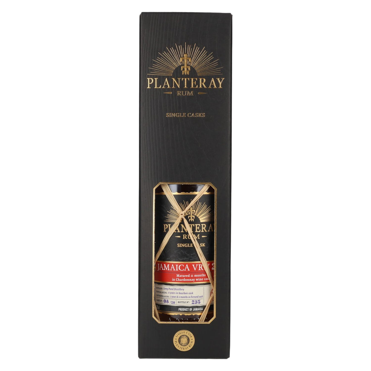 Planteray Rum JAMAICA VRW Single Cask Chardonnay Barrel 2023 43,8% Vol. 0,7l in Geschenkbox
