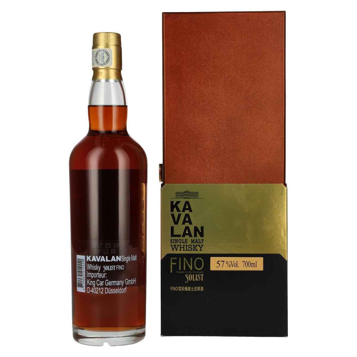 Kavalan SOLIST Fino Sherry Cask 57% Vol. 0.7l in wooden box