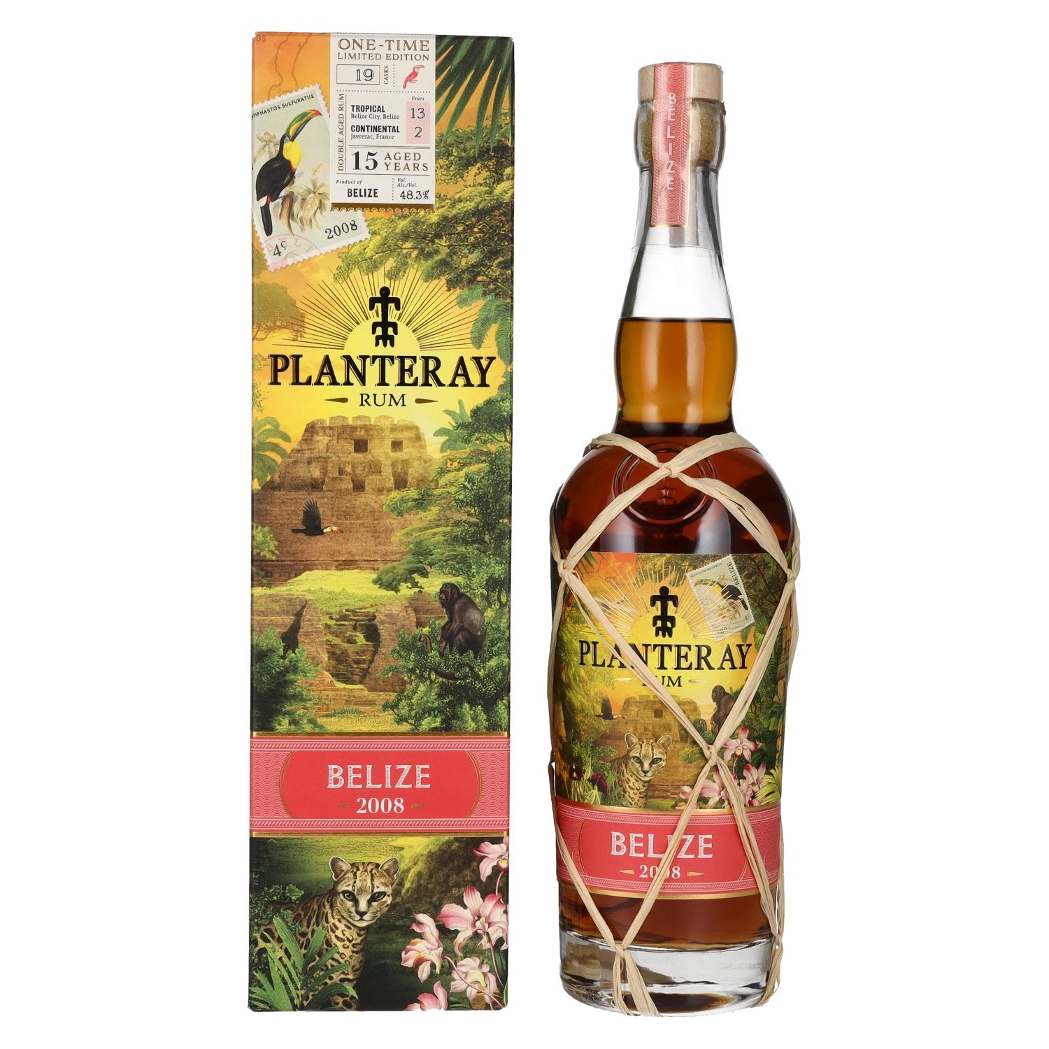 Plantation Rum BELIZE Double Aged Rum ONE-TIME Limited Edition 2008 48.3% Vol. 0.7l in gift box