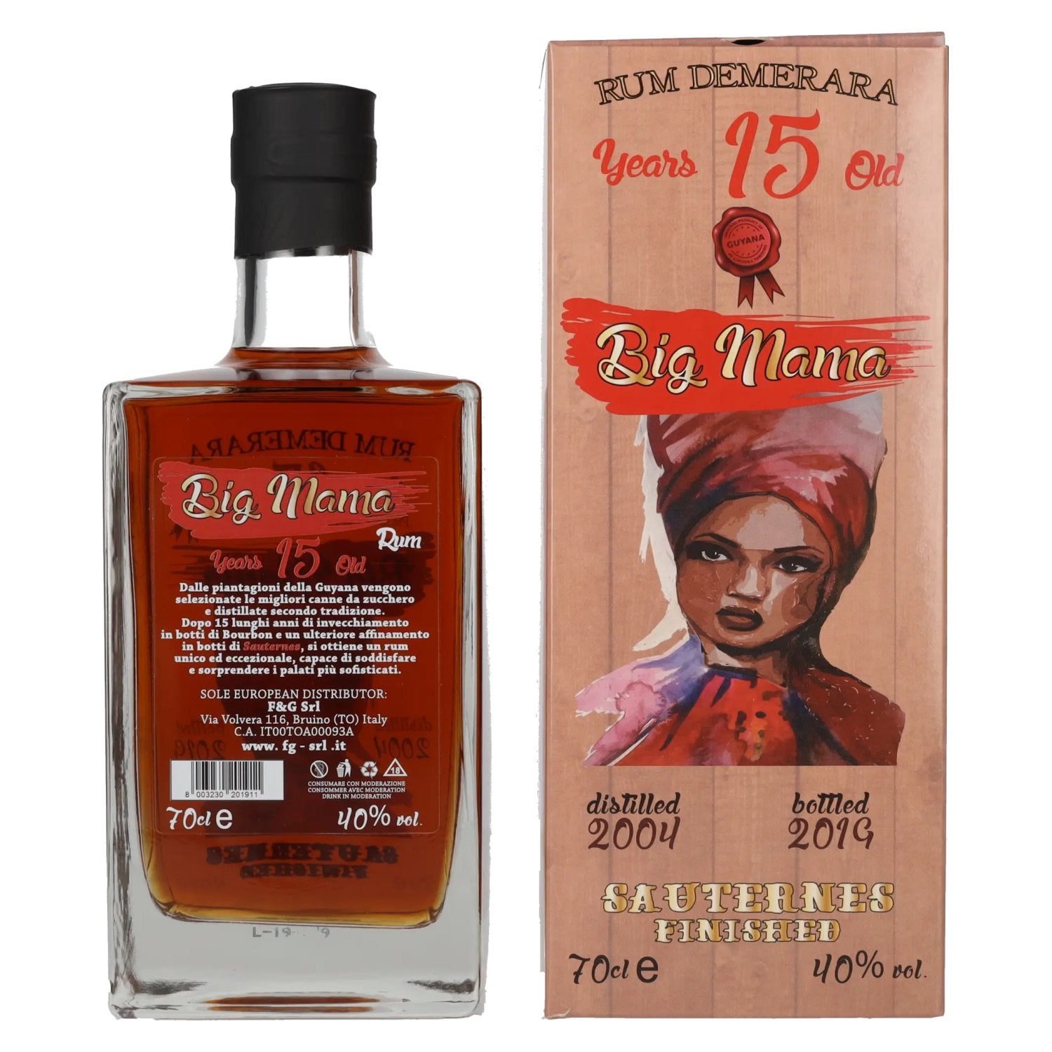 Big Mama 15 Years Old Rum Demerara Sauternes Finished 2004 40% Vol. 0,7l in Geschenkbox