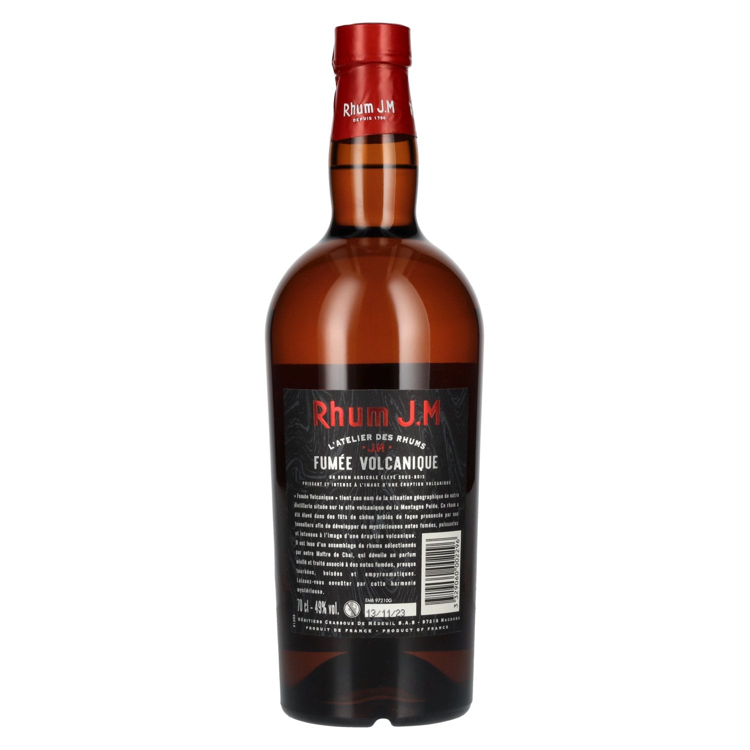 Rhum J.M VOLCANIC SMOKE Rhum Agricole 49% Vol. 0.7l