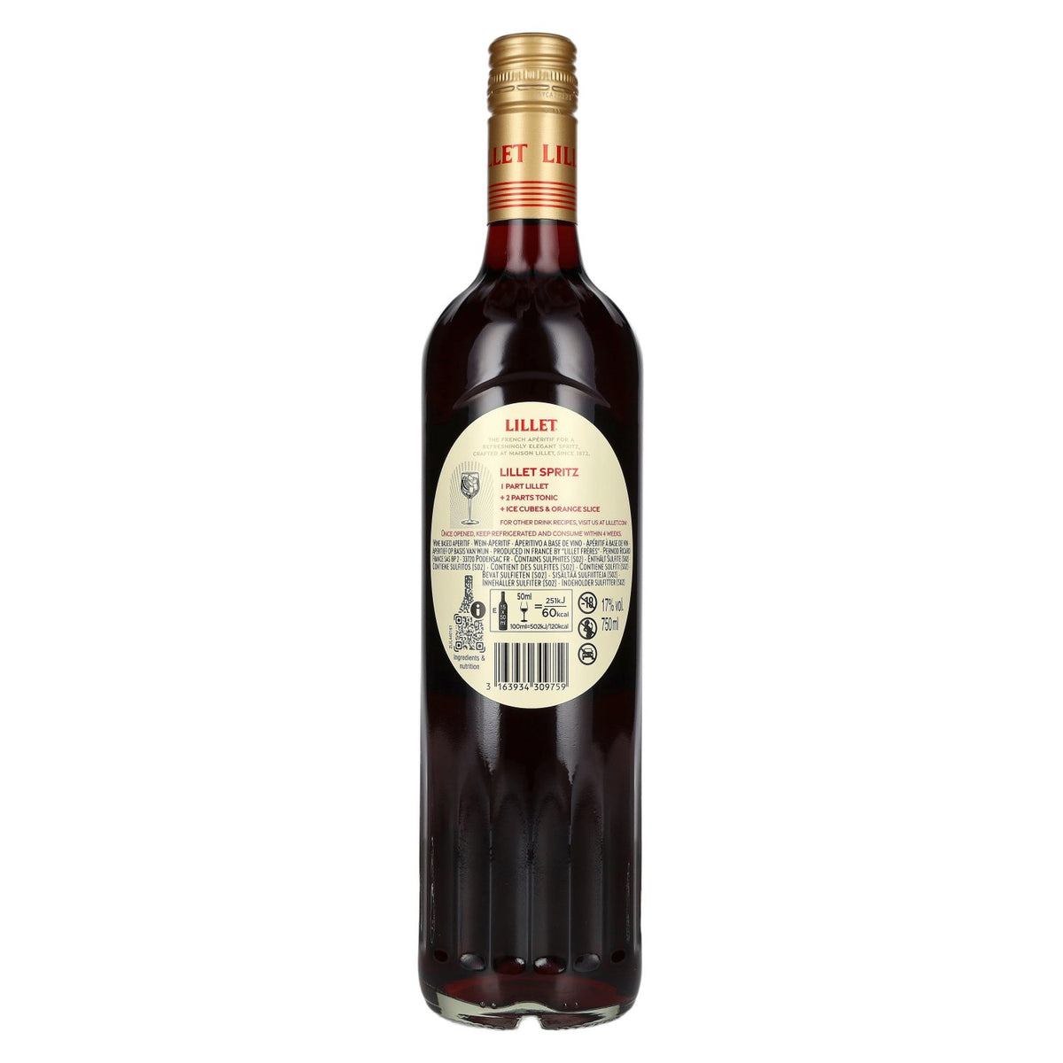 Lillet Rouge 17% ABV 0.75 l
