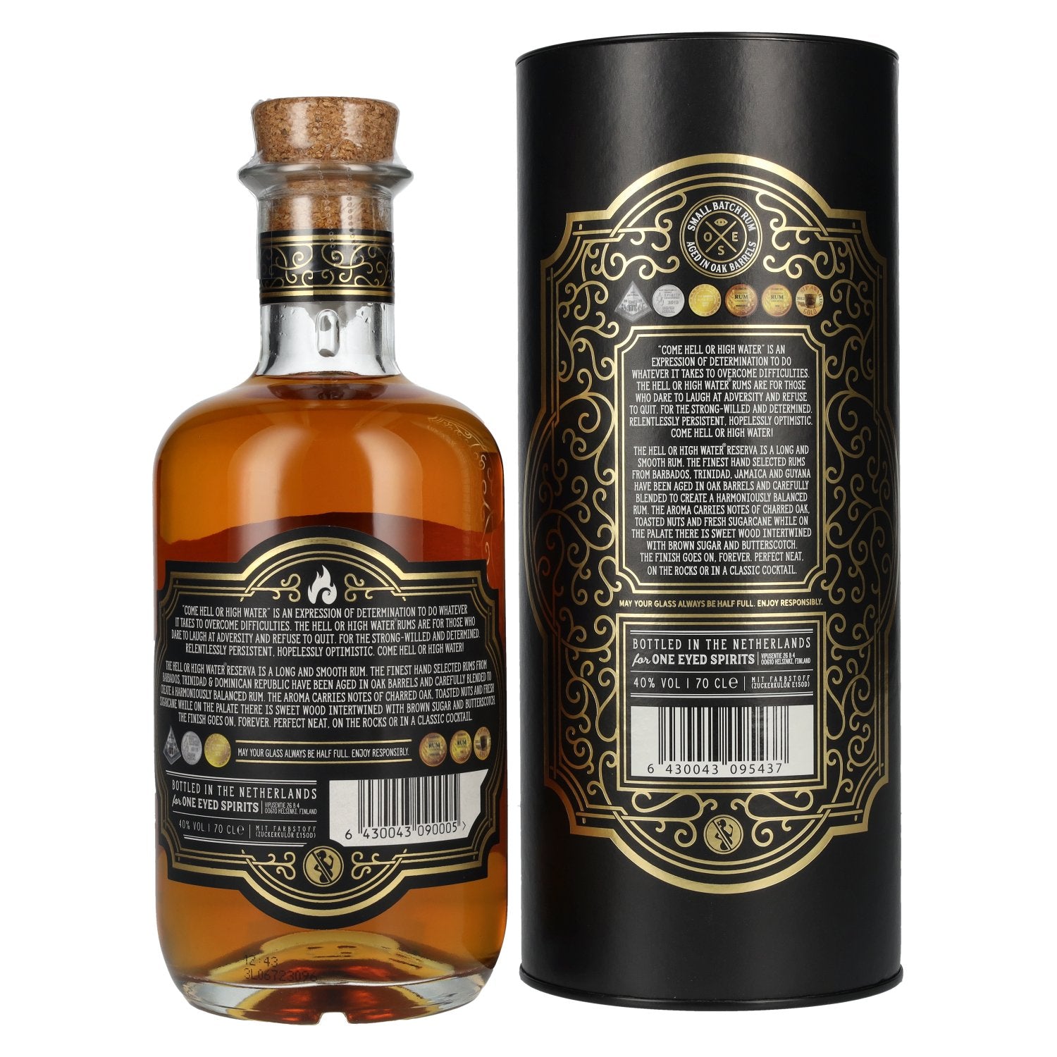 Come Hell or High Water RESERVA Rum 40% Vol. 0.7l in Gift Box