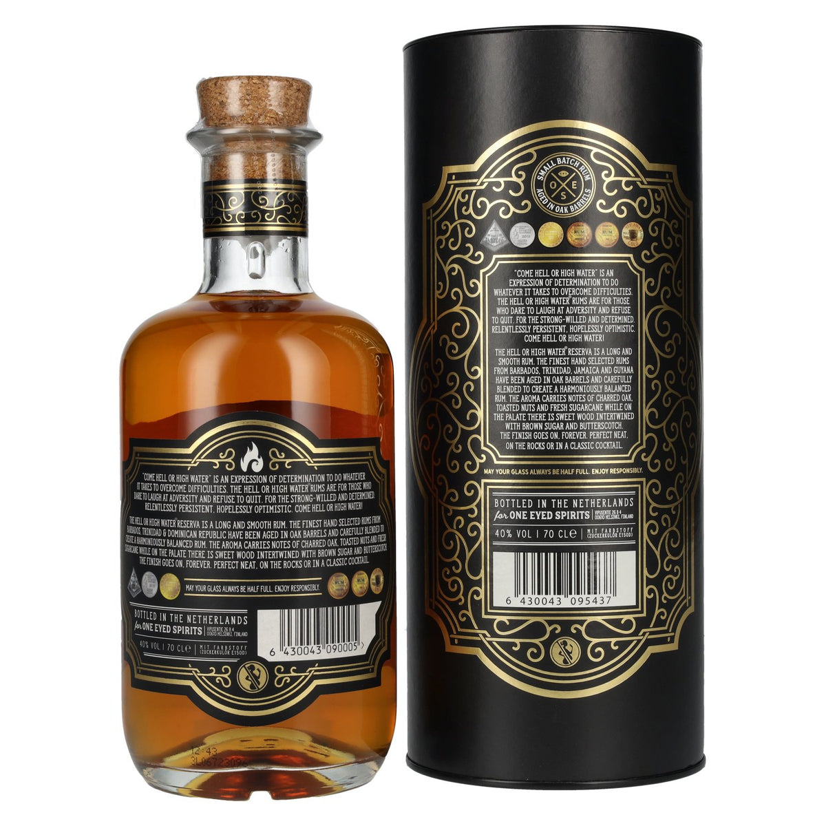 Come Hell or High Water RESERVA Rum 40% Vol. 0.7l in Gift Box