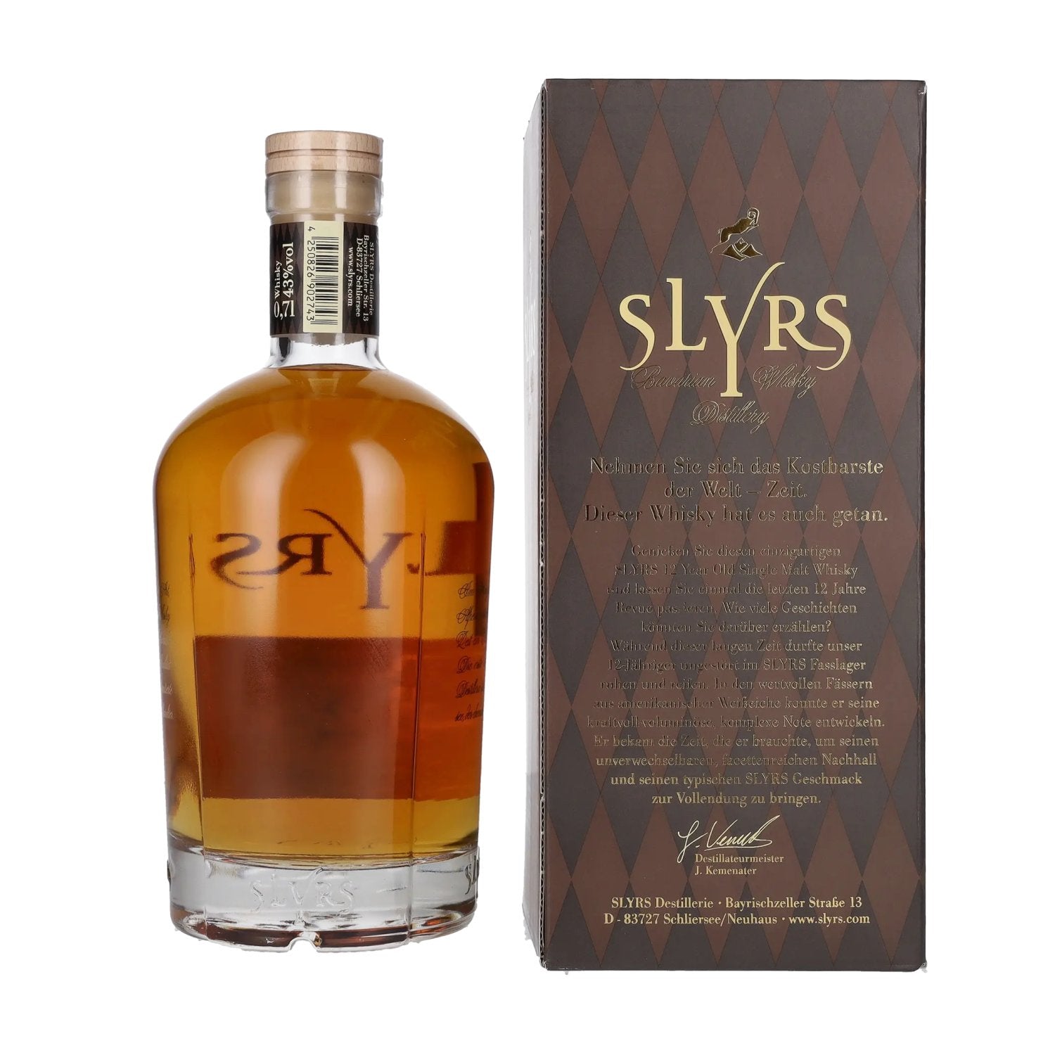 Slyrs 12-Year-Old Single Malt Whisky Limited Edition 43% ABV 0.7l in a gift box