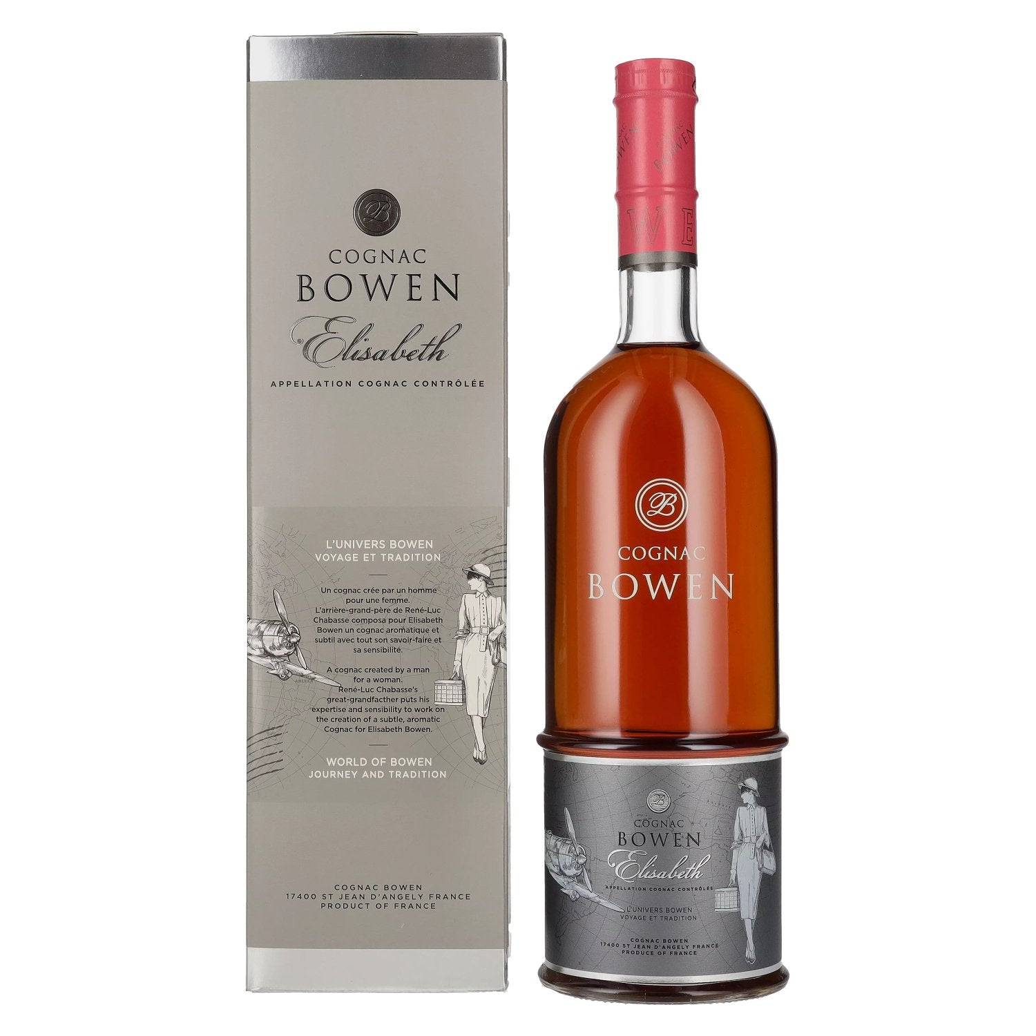 Cognac Bowen ELISABETH 40% Vol. 0.7l in gift box