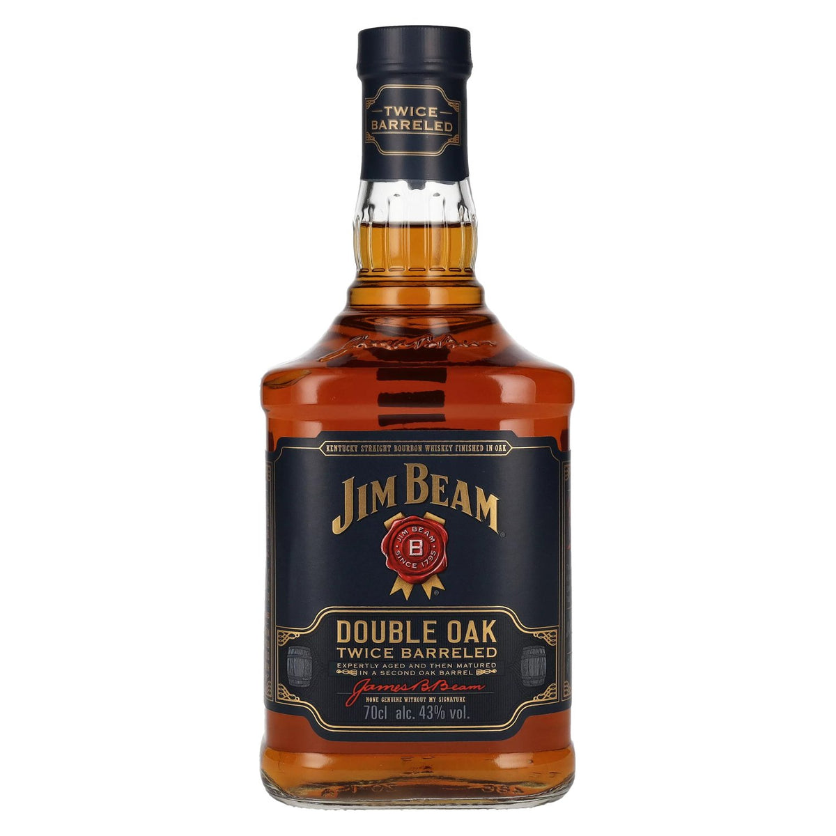 Jim Beam Double Oak Twice Barreled Kentucky Straight Bourbon Whiskey 43% Vol. 0.7L