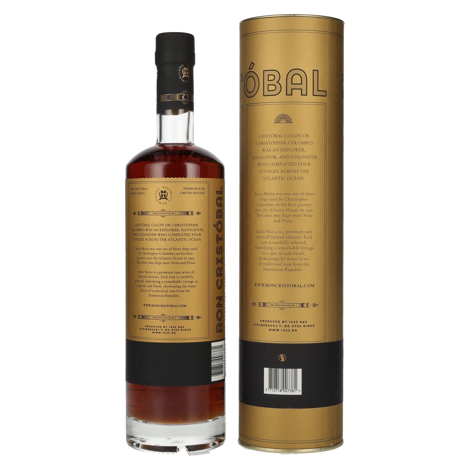 Ron Cristóbal Santa Maria Recioto Limited Edition 43% Vol. 0,7l in Geschenkbox