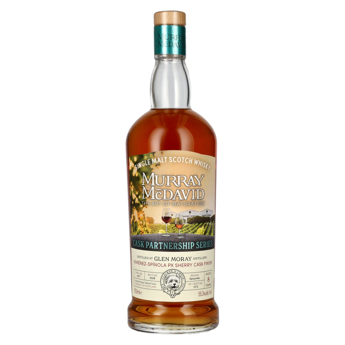 Murray McDavid PARTNERSHIP SERIES 8 Years Old GLEN MORAY PX Sherry Cask 2017 55,3% Vol. 0,7l