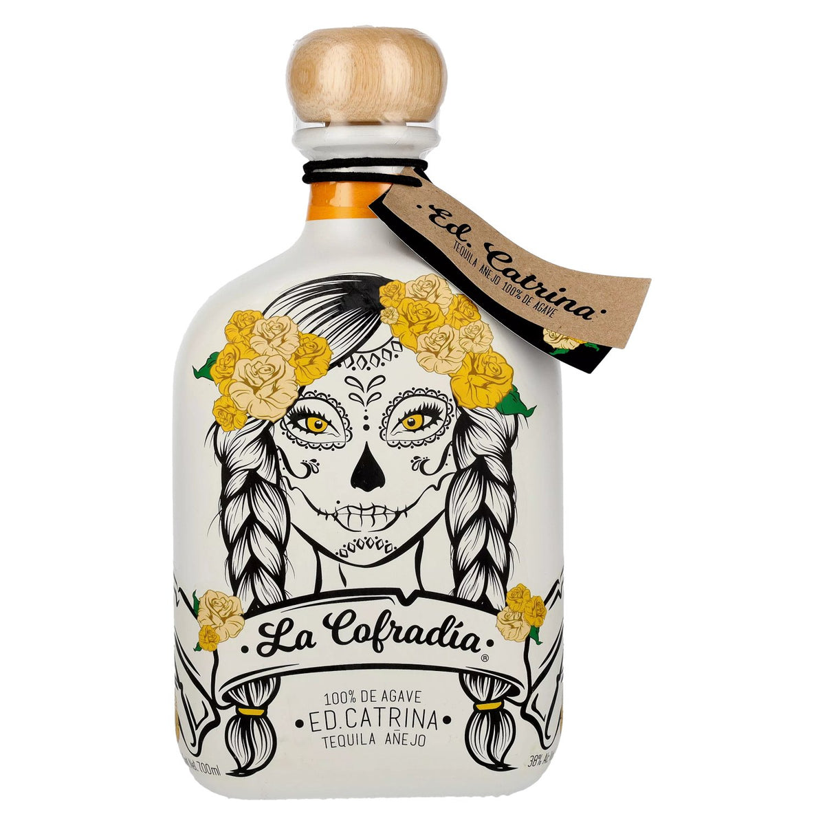 La Cofradia ED. CATRINA Tequila Añejo 100% Agave 38% Vol. 0.7l