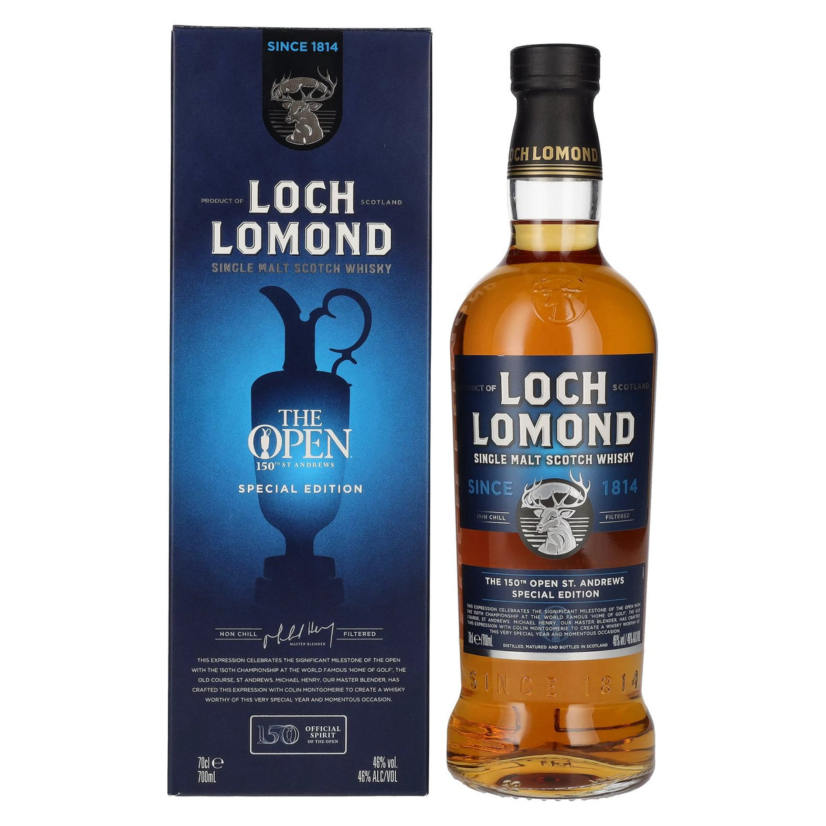 Loch Lomond THE OPEN 150th St. Andrews Special Edition 2022 46% Vol. 0,7l in Geschenkbox