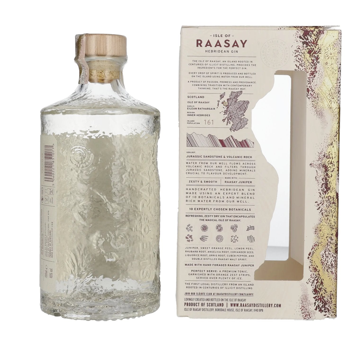 Isle of RAASAY Hebridean Gin 46% Vol. 0.7l in Gift Box