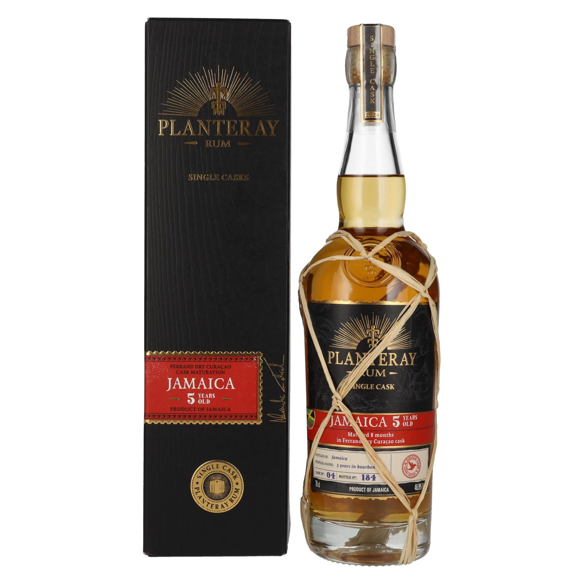 Plantation Rum JAMAICA 5 Years Old Curacao Cask Finish 46.9% Vol. 0.7l in gift box