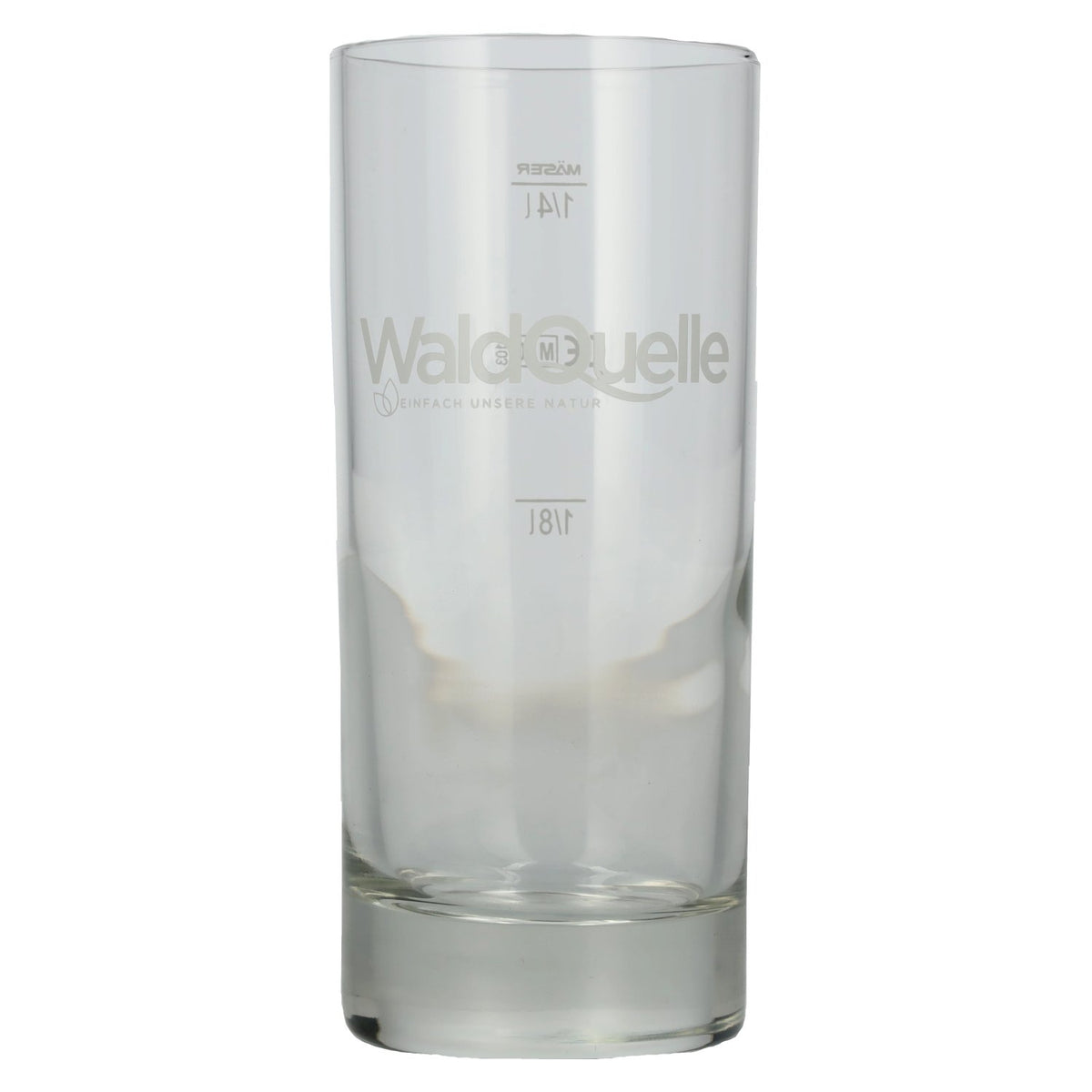 Waldquelle Glass 0.25l with Calibration Mark