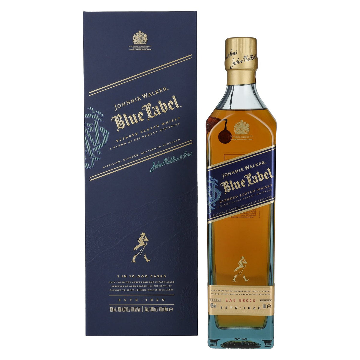 Johnnie Walker Blue Label Blended Scotch Whisky 40% Vol. 0.7L in Gift Box