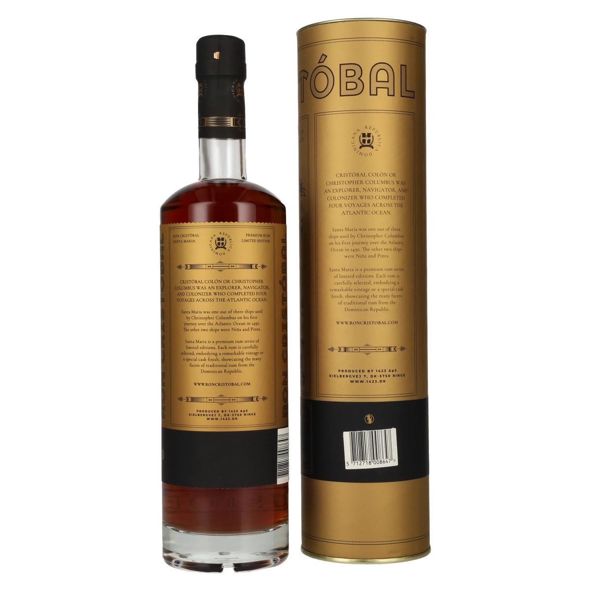 Ron Cristóbal Santa Maria PX Sherry Cask Finish 43% Vol. 0.7l in Gift Box