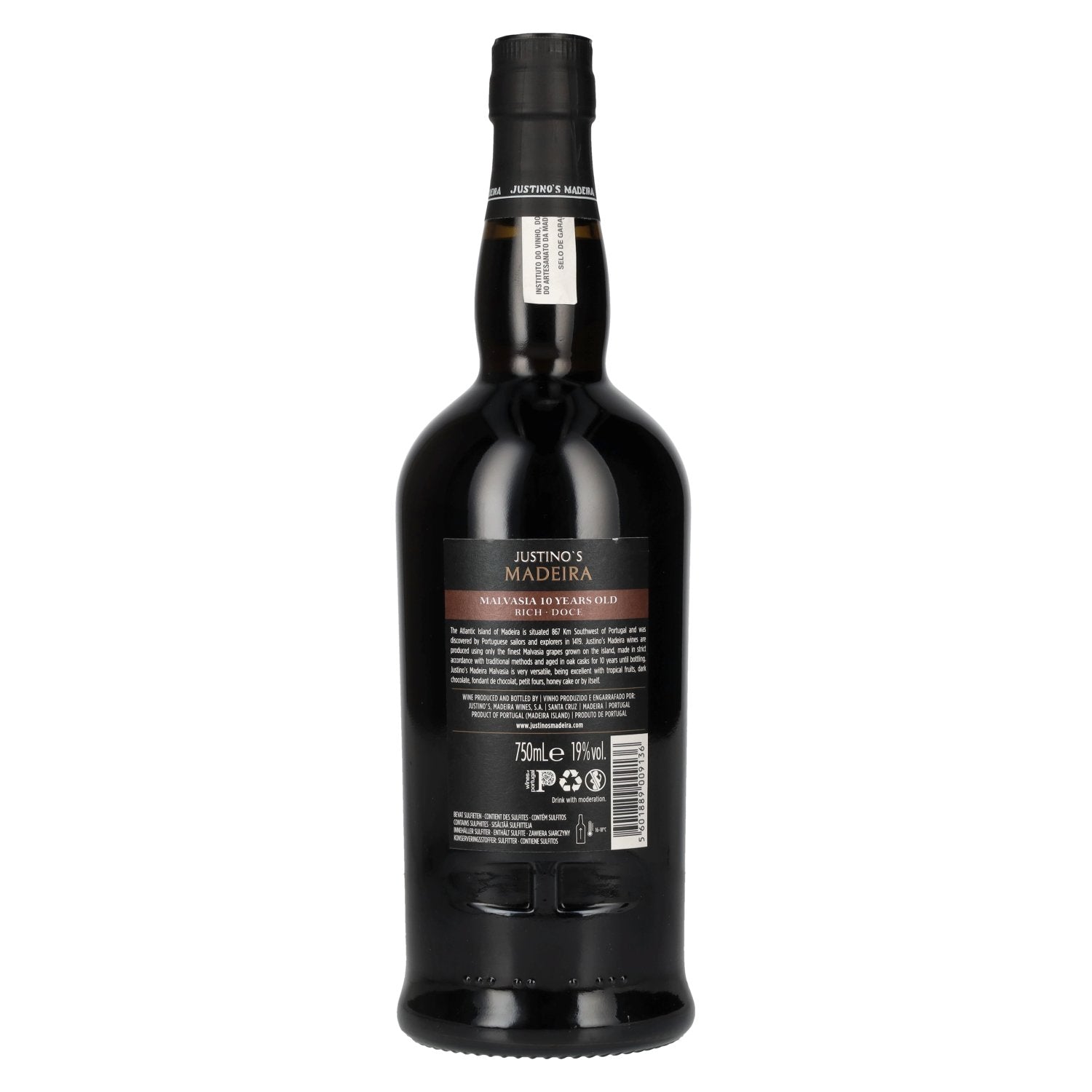 Justino's Madeira 10 Years Old MALVASIA 19% Vol. 0,75l