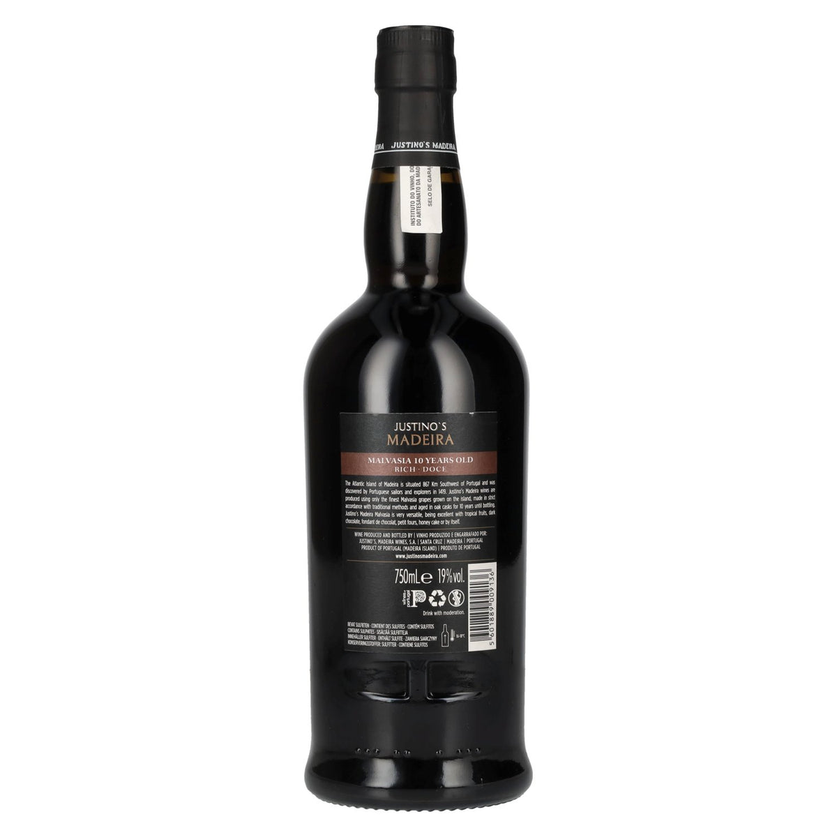 Justino's Madeira 10 Years Old MALVASIA 19% vol. 0.75 l