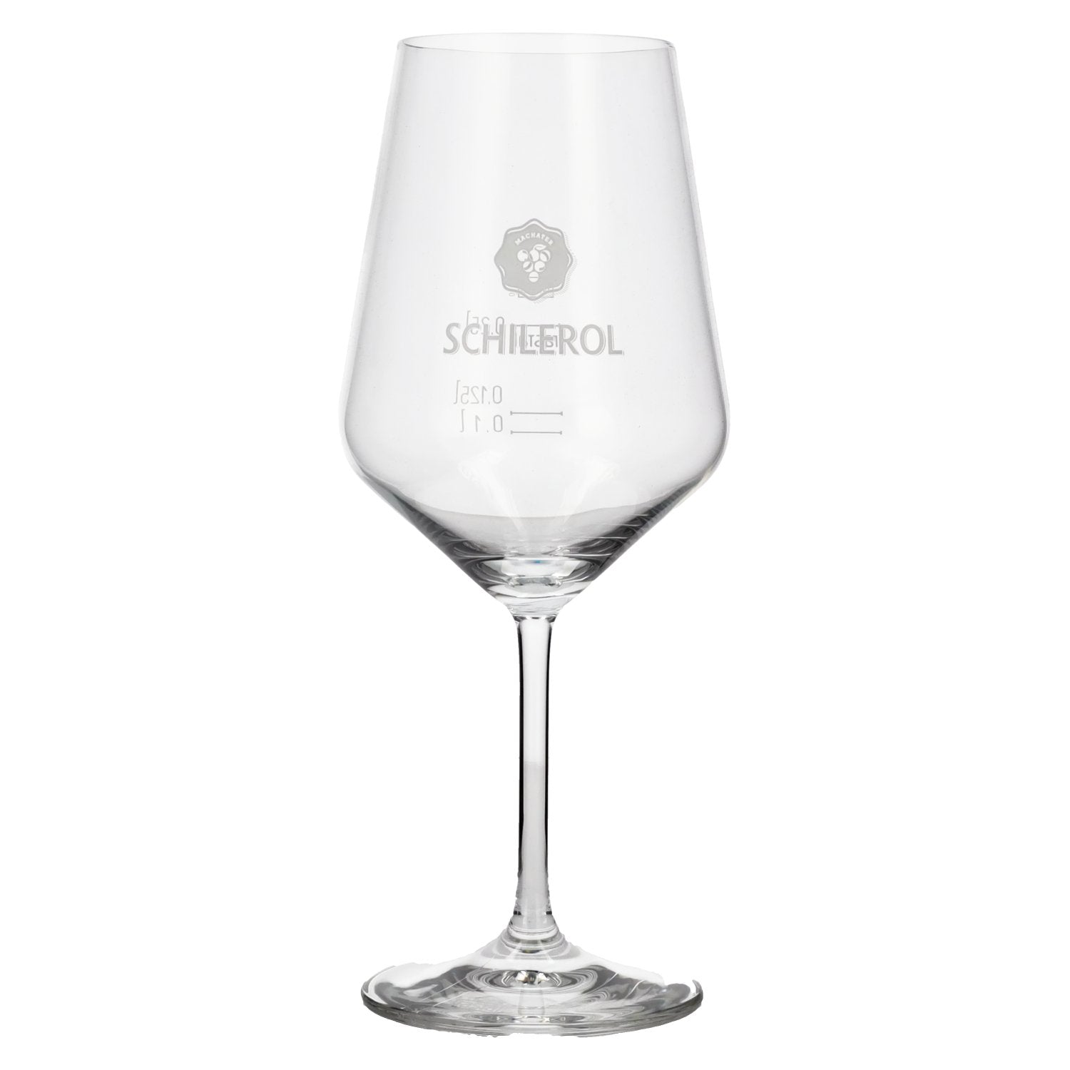 Schilerol wine glass with fill line