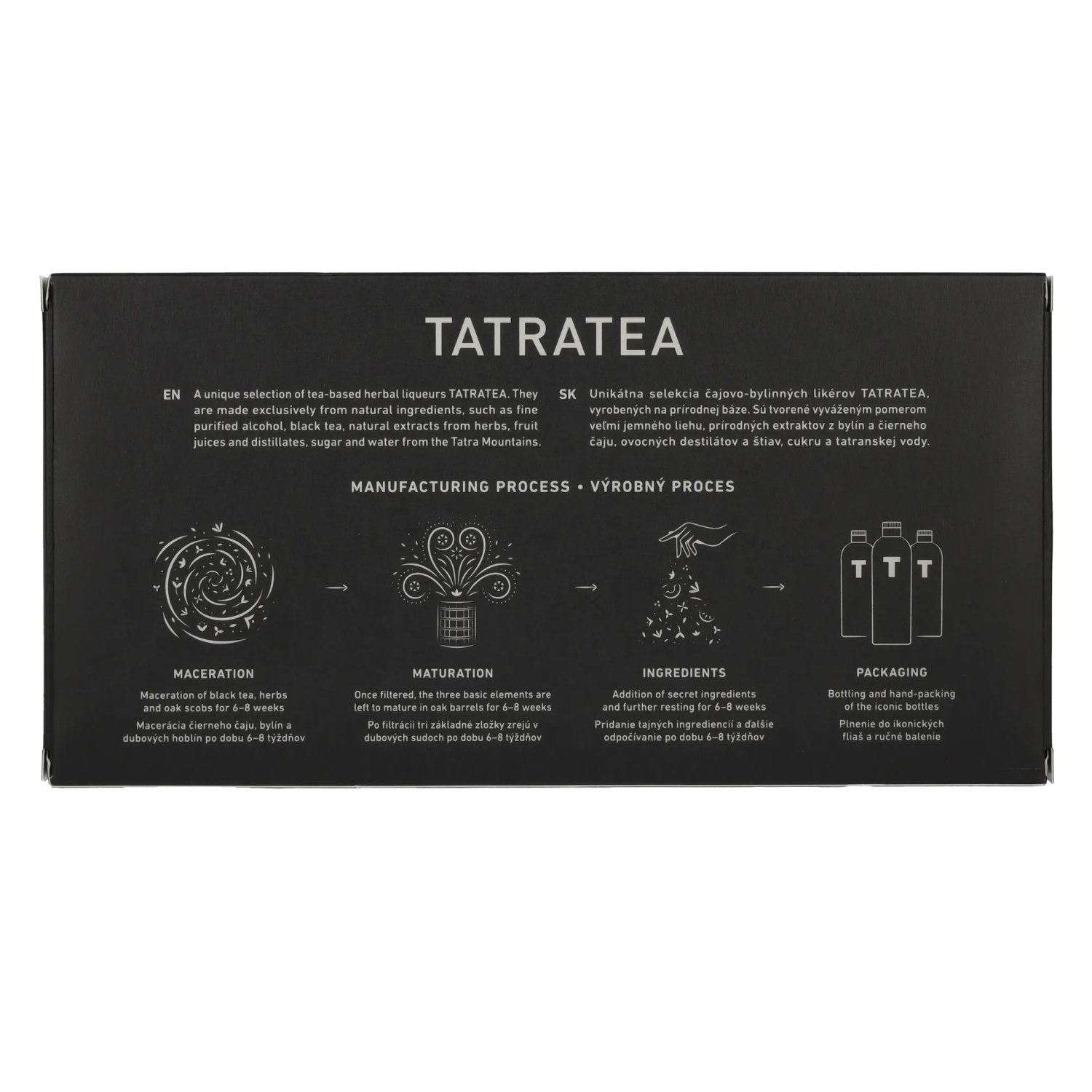 TATRATEA Tasting Set Black 52.6% Vol. 5x0.04L in gift box