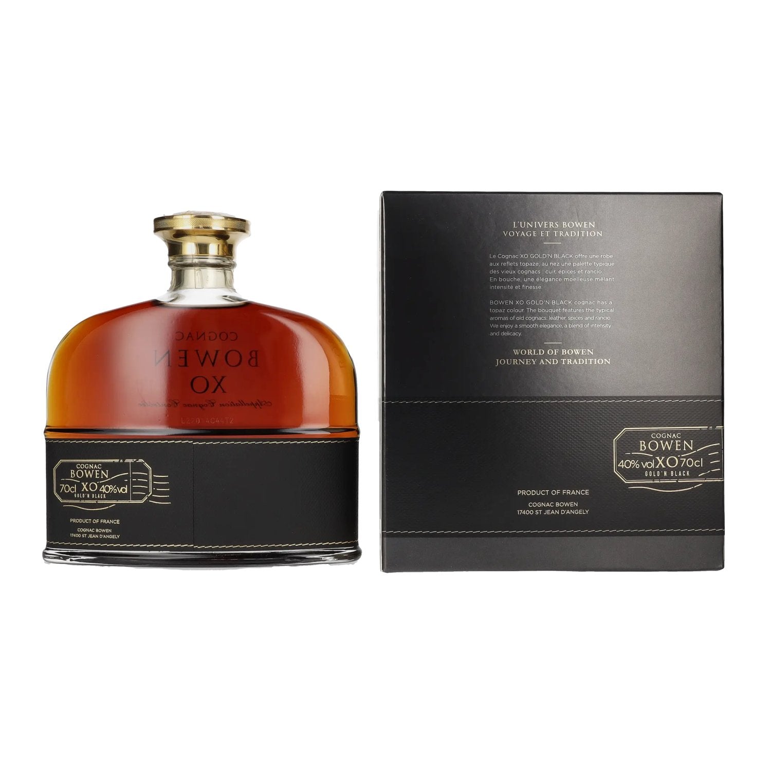 Cognac Bowen XO Gold'n Black 40% Vol. 0,7l in Geschenkbox